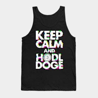 Keep Calm and Hodl Doge Tank Top